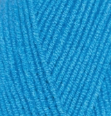 Пряжа "LANAGOLD 800 CLASSIC"  245 голубой 5*100 г. 800м 49% шерсть, 51 % акрил 