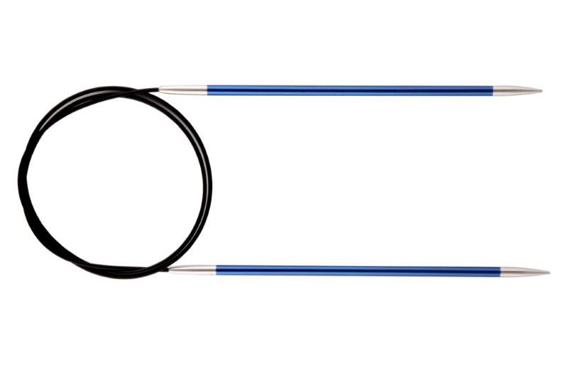 Спицы круговые Zing D 4,0мм, длина 80см, алюминий, сапфир (темно-синий)   Knit Pro 47129														