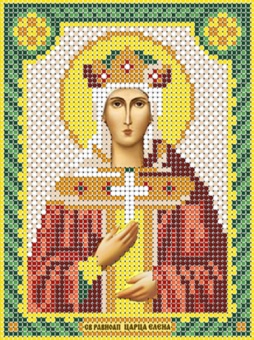 Канва с рисунком бисером Икона Св. Елена (А6)  Наследие ДА5-023														