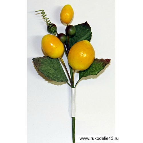 Декор Букет с желтыми ягодами (с лимонами)  Рукоделие DKB006