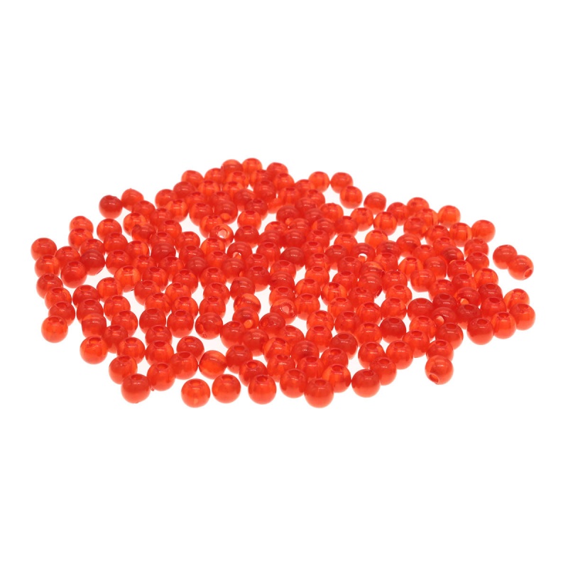 Бусины пластик 4мм полупрозрачные 2004 цвет AD049 красный 20гр (600+/- 20шт)  АСТРА AD049														