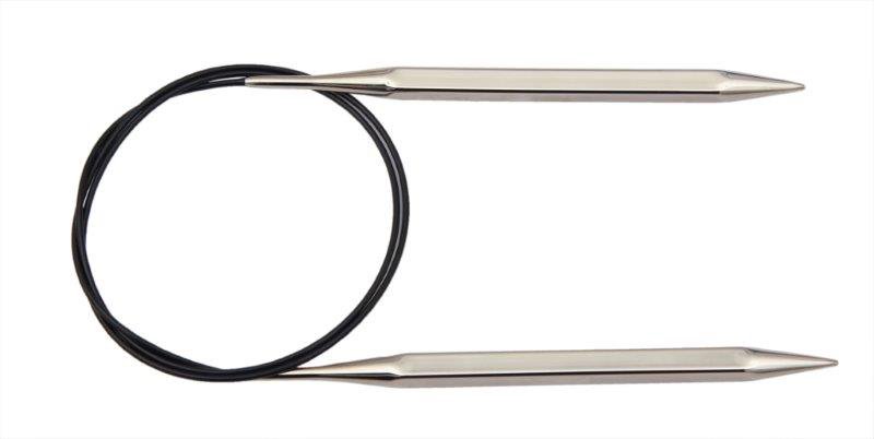 Спицы круговые Nova cubics D 2,5мм, длина 60см, никелированная латунь, серебристый  Knit Pro 12171														