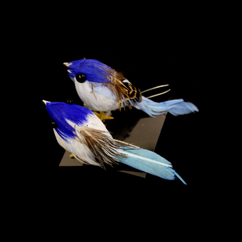Украшение "Голубые птички" 7см 2шт. за 1шт.  SCRAPBERRYS SCB26003032		