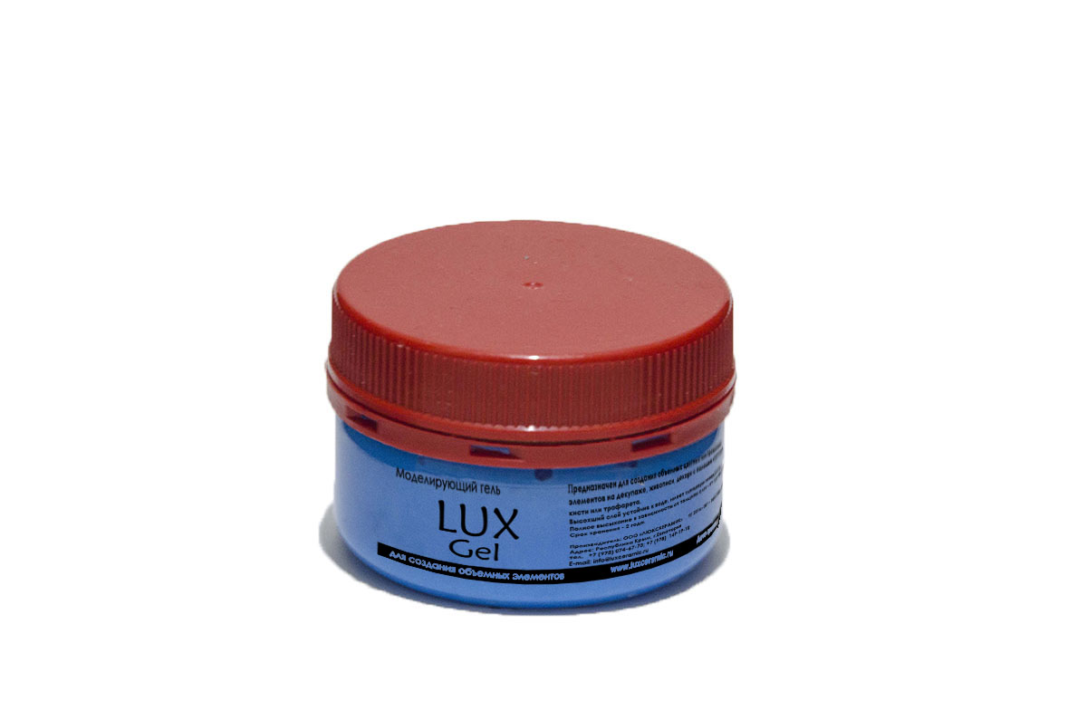 Гель моделирующий "LuxGel" 80 гр. голубой LG17V80														