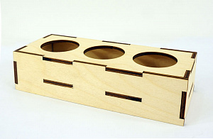 Заготовки деревян. Коробка для яиц, 20 см, фанера 4 мм  Гела