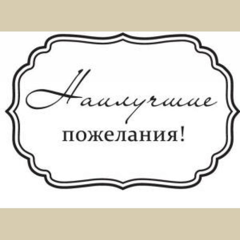 Штамп набор "Наилучшие пожелания" 5*5см  ScrapBerrys SCB0810022