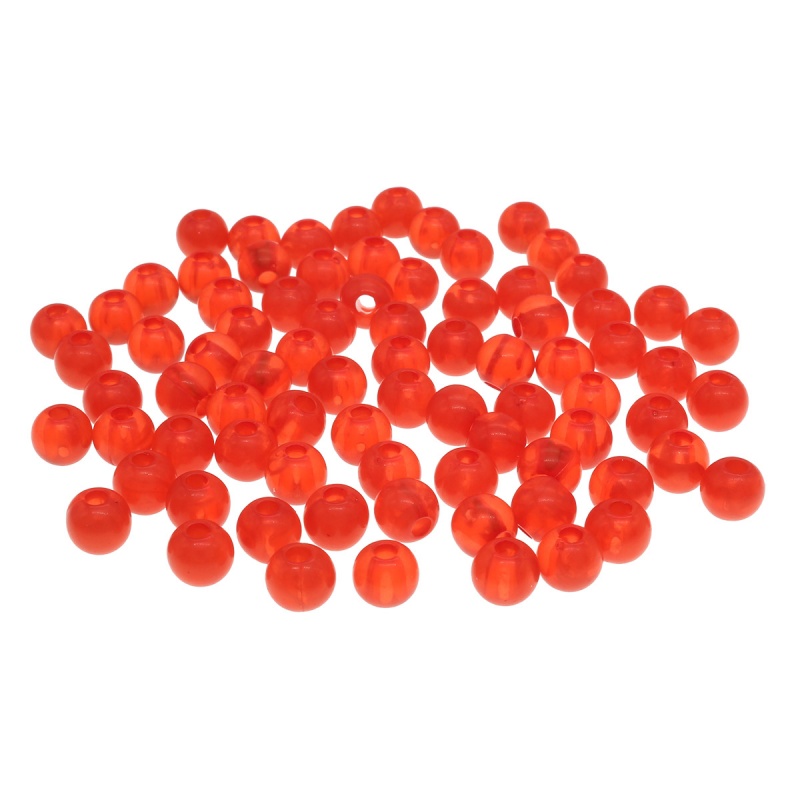 Бусины пластик 6мм полупрозрачные 2006 цвет AD049 красный 20гр (170+/- 10шт)  АСТРА AD049/7728460														