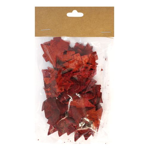 Декоративный элемент из коры дерева Елочка 4см, цвет красный набор  Айрис 7709017/YW294														
