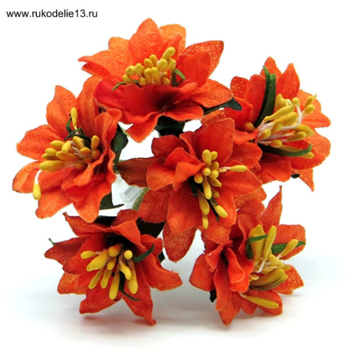 Декор Букет оранжевый (цветы средние)  Рукоделие DKB146D	
