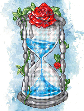 Канва с рисунком бисер "Песочные часы 2" А4  Наследие ДА4-101														
