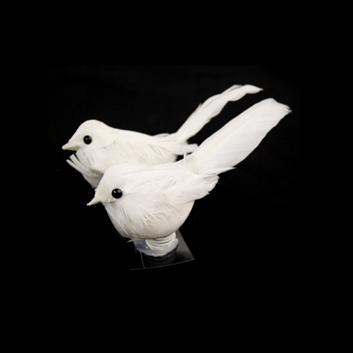 Украшение "Белые птички" 2шт. за 1шт.  SCRAPBERRYS SCB26002001	