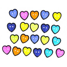 Пуговицы декоративные "Маленькие сердечки" (набор) 0005