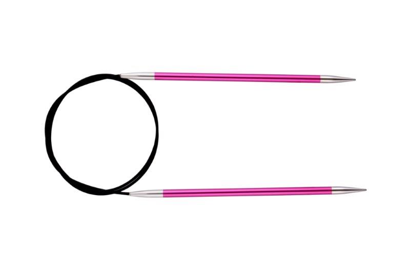 Спицы круговые Zing D 5,0мм, длина 80см, алюминий, рубиновый  Knit Pro 47131														