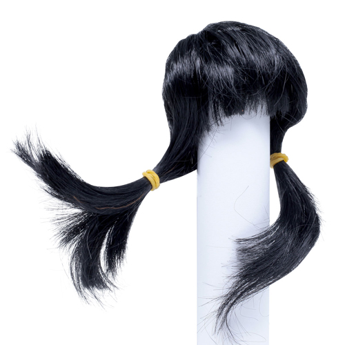 Волосы для кукол хвостики черный 5*10см 7723299/AS16-13														