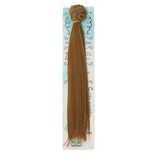 Волосы Трессы прямые длина 25см ширина 100см цвет №27А, цена за 1шт 2294923														