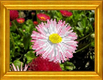 Канва с рисунком "Майский цветок" бисер (А5)  Каролинка КБЦ-5018