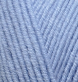 Пряжа "LANAGOLD CLASSIC" 40 голубой 5*100 г. 240м 49% шерсть, 51 % акрил  ALIZE 40														