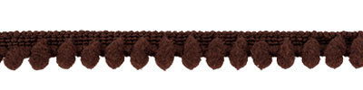 Тесьма декоративная "Помпоны" т. коричневый №100, 10мм*9.1м за 1 м  BLITZ