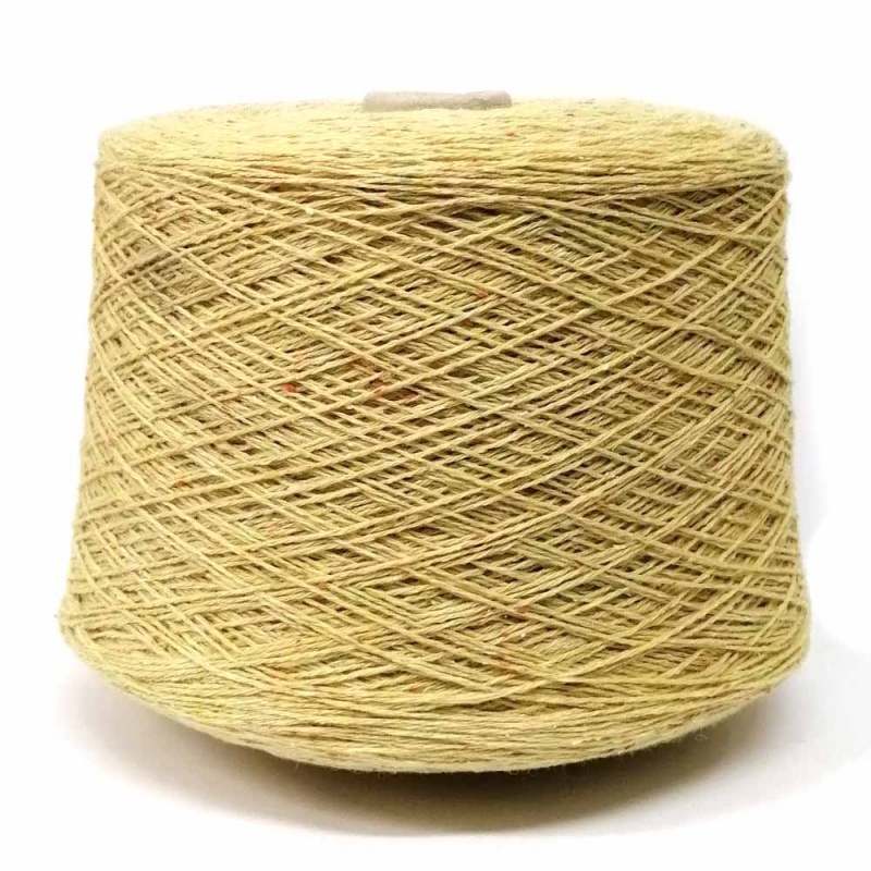 Пряжа в бобинах "Lana Bourette" 139 желтый 0,872кг 68% шерсть, 26% буретный шелк, 6% полиамид  Filati 139														