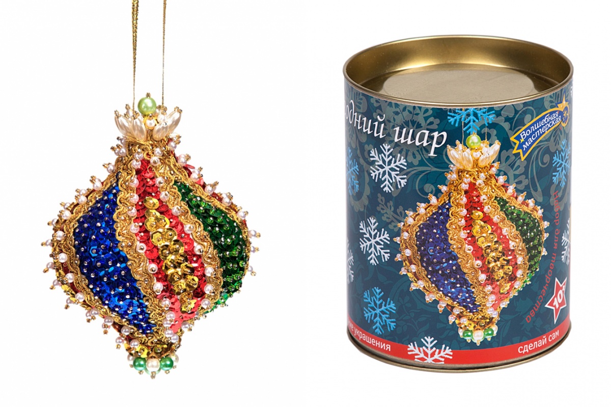 Набор для творчества "Новогодний шар. Падишах" пайетки   Волшебная мастерская ШП-14														