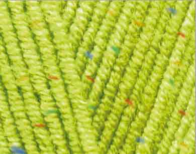 Пряжа "COTTON GOLD TWEED" 612 салатовый 5*100 г. 330м 55% хлопок, 45% акрил  ALIZE 612														