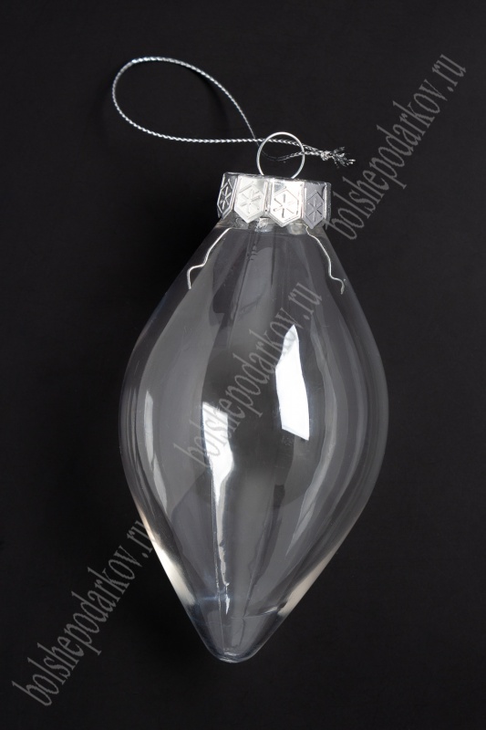 Заготовка пластик Шар, кулон 12*6см за 1шт. БП 450-240														