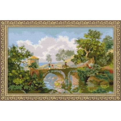 Вышивка крестом RIOLIS 1089 "Итальянский пейзаж" мулине 38*26см