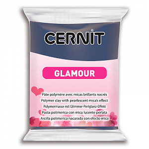 Глина полимерная "Cernit GLAMOUR" перламутровый цвет 246 т.синий 56-62гр. CE0910056246														