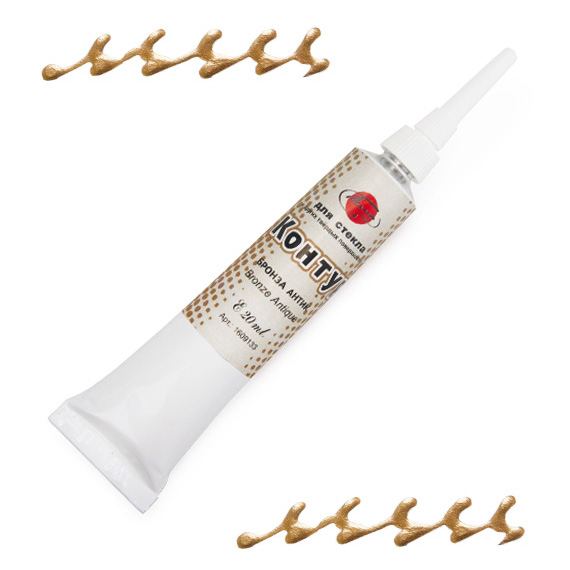 Контур по стеклу бронза антик туба 20 мл  ТАИР 1609133														