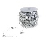 Лента-нить "Бабочки" серый 42,6м за 1м