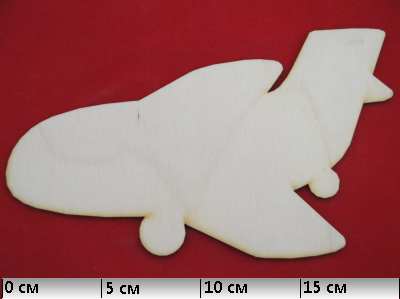 Заготовка для декорирования "Самолет" дерево  Полноцвет 11105	