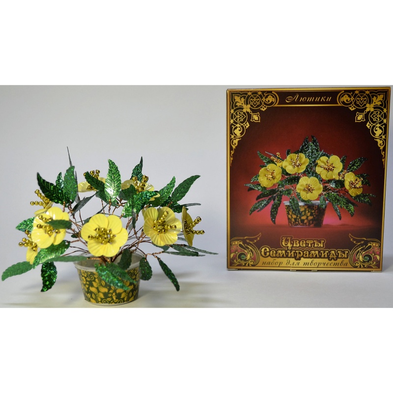 Набор для творчества "Сады Семирамиды. Плетение пайетками. Лютики"  ИП Краузе														