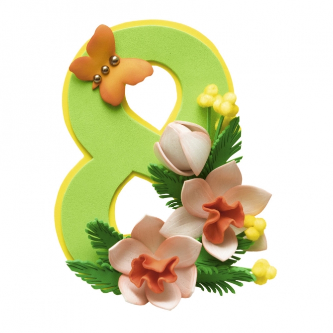 Набор для творчества "Открытка. Весна" фоамиран  Волшебная мастерская ОТК-04														