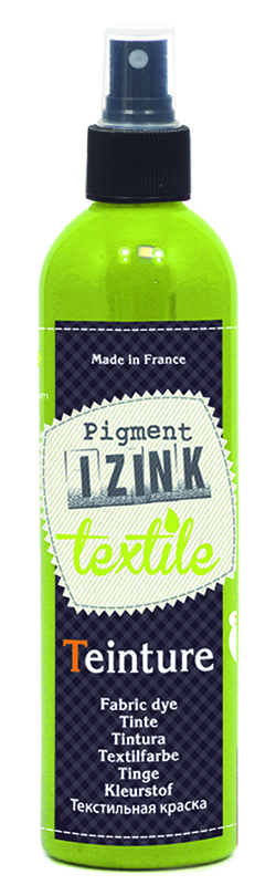 Краска текстильная "ALADINE" светло-зеленый cпрей на водной основе 180 мл  Франция 80660														