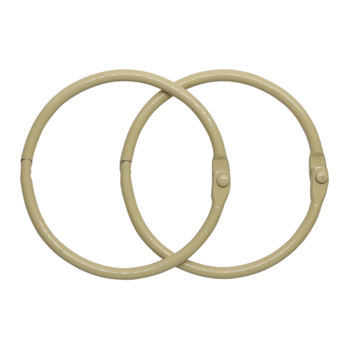 Кольца для альбомов цвет молочный, 50мм, набор 2шт. 7726409/5AS-107														