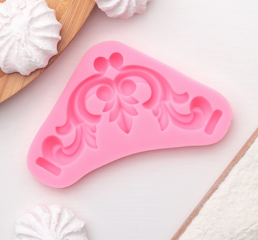 Молд для полимерной глины "Лепнина-уголок" 11,5*6,5*1,1см силиконовый  АртУзор 2581369														