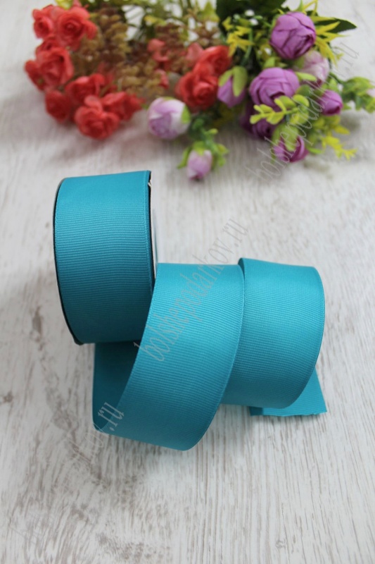 Лента репсовая 40мм бирюзовый 220 40мм*25м 127-132/SF-1349														