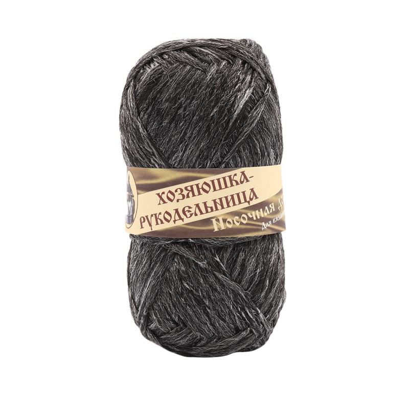 Пряжа "Носочная добавка" серый мелландж 10*50 г. 100% полипропилен  ИП Зырянов														