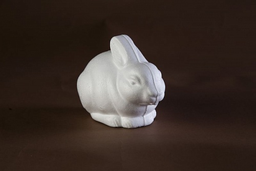 Пенопласт белый Зайчик 6*6*14см  Волшебная мастерская ПЗ 13														