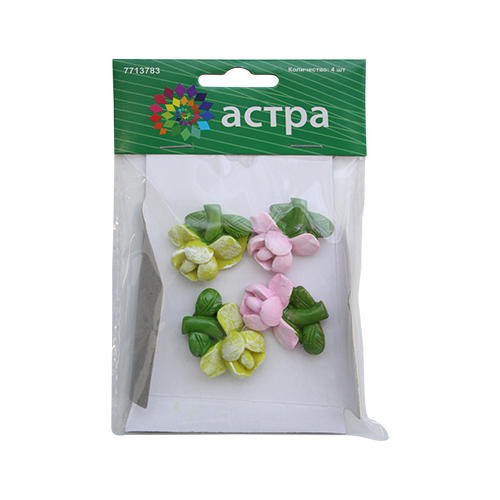 Объемные фигурки Роза 30мм за 1шт АСТРА 7713783/LR15-4614