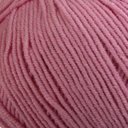Пряжа "JEANS" 20 розовый 50 г. 160м 55% хлопок, 45% ПАК														