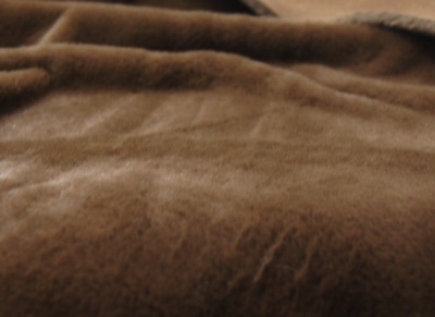 Мех "Мутон" 5004 средний ворс коричневый 50*56см М-5004/24801														