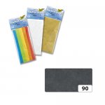 Бумага тонкая (папиросная), 20г/м², 50х70см, 5л. (910) черный 90