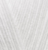 Пряжа "COTTON GOLD" белый 55 5*100 г. 330м 55% хлопок, 45% акрил  ALIZE 55														