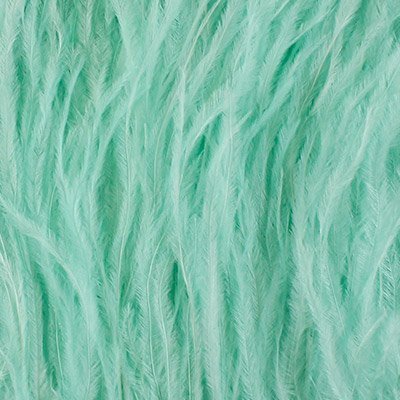 Бахрома-страус 17см цв. 028 мята 1,83м за 1м 028														
