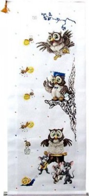 Вышивка бисером ALISENA "Ростомер. Совы" бисер (21*64см)