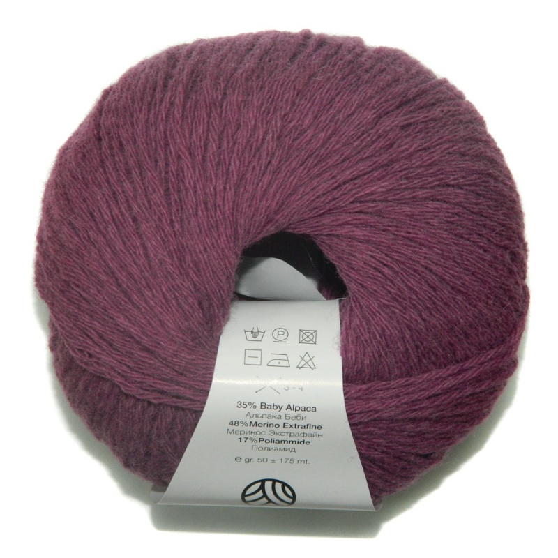 Пряжа "Aipachic" 367 лиловый 10*50 г. 175м 35%беби альпака,48% меринос экстрафайн,17%полиамид  Filati 367														