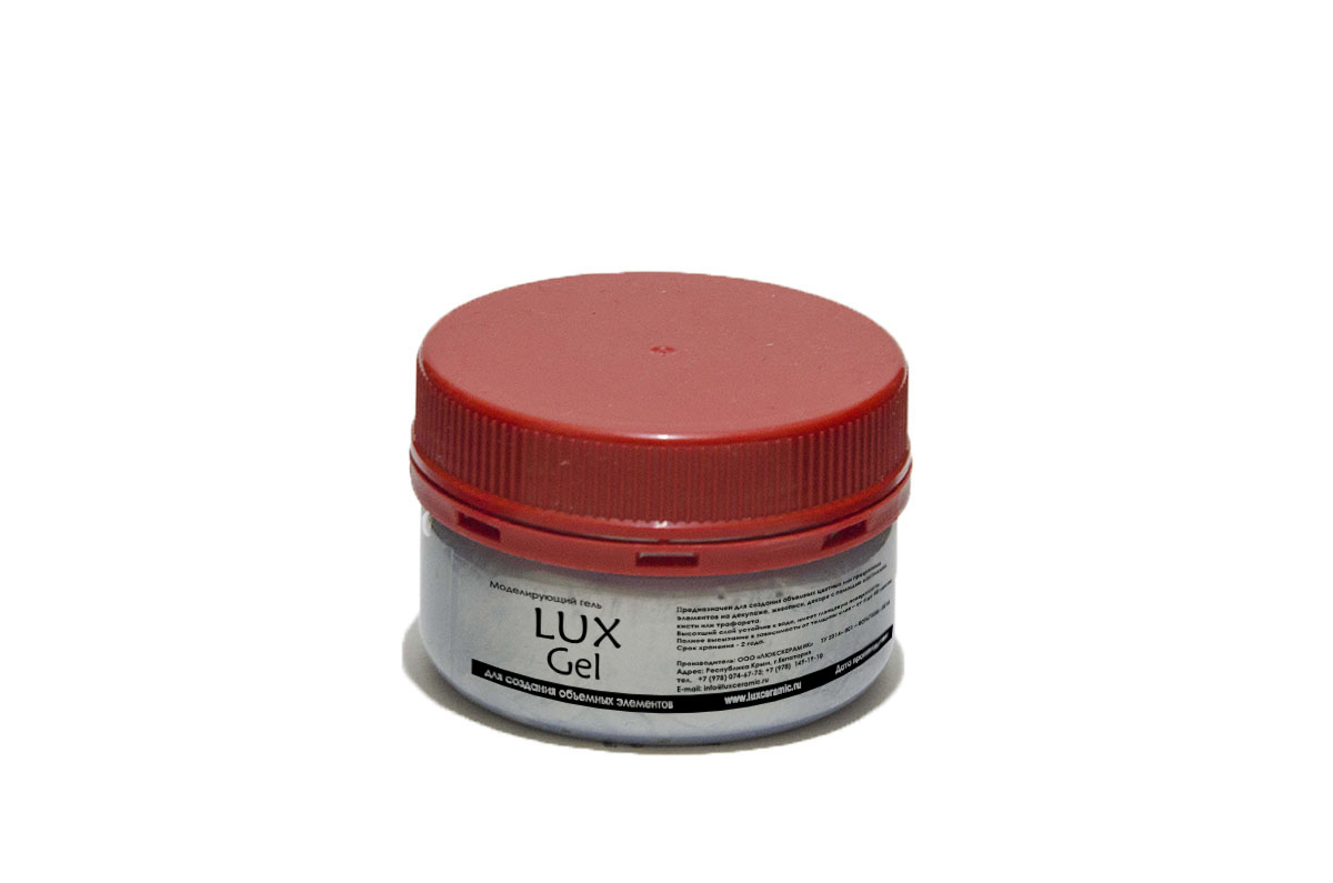 Гель моделирующий "LuxGel" 80 гр. серебро LG8V80														