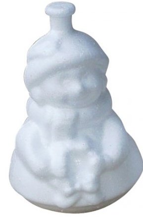 Пенопласт белый Снеговик подвеска 692765