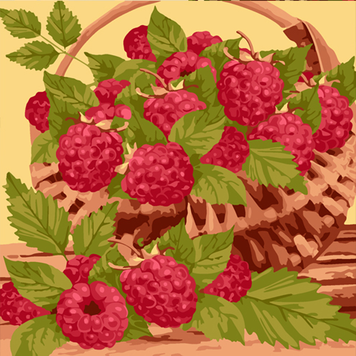 Раскраска по номерам  30*30см "Вишневый/Малиновый аромат"  Наследие РН30-001/РН30-002														